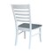 International Concepts Set of 2 Cosmo Roma Chairs, White/Heather gray C05-310P - alternate 2